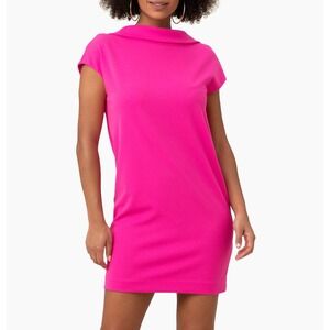 NWT Trina Turk Arlyn Dress Hot Pink Sleeveless Low Back Shift Dress Size 10 $248